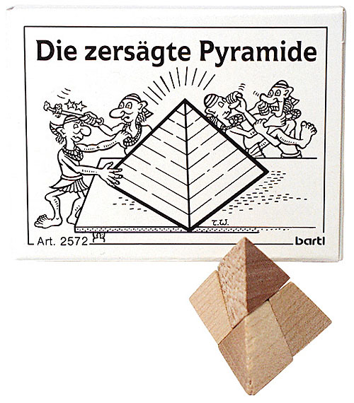 Die zersägte Pyramide - Mini Geduldspiel