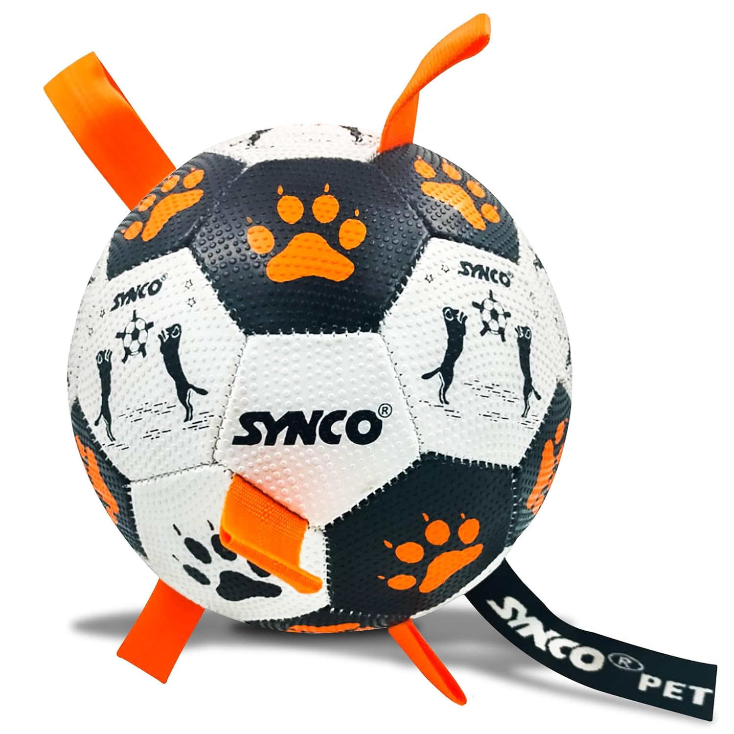 Dogball Hundeball mit Schlaufen für mittelgroße und große Hunde-1050