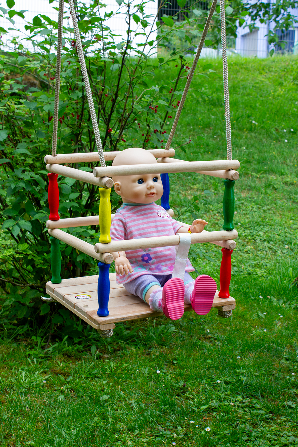 Gitterschaukel Babyschaukel aus Holz emwe - 24268