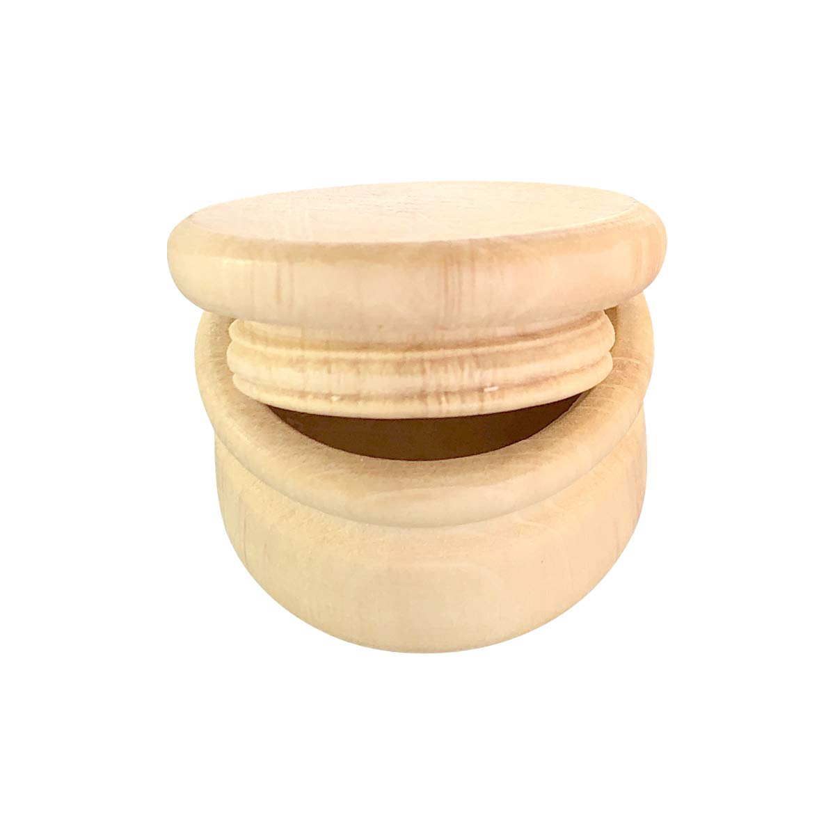 Erste Locke Dose Löwe Bilderdose aus Holz mit Drehverschluss 44 mm ( Löwe ) - 7040