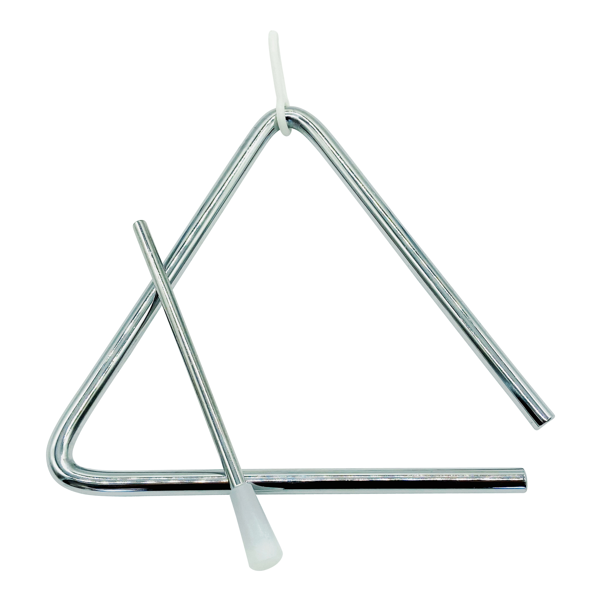 GICO Kinder Triangel aus Metall groß 15 x 15 cm mit Klöppel - Schlaginstrument 3870
