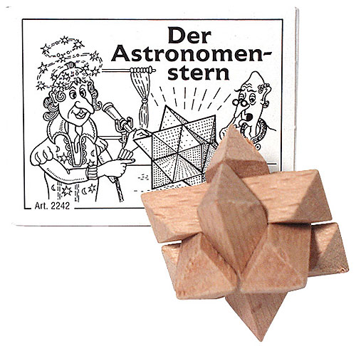 Der Astronomenstern  - Mini Geduldspiel
