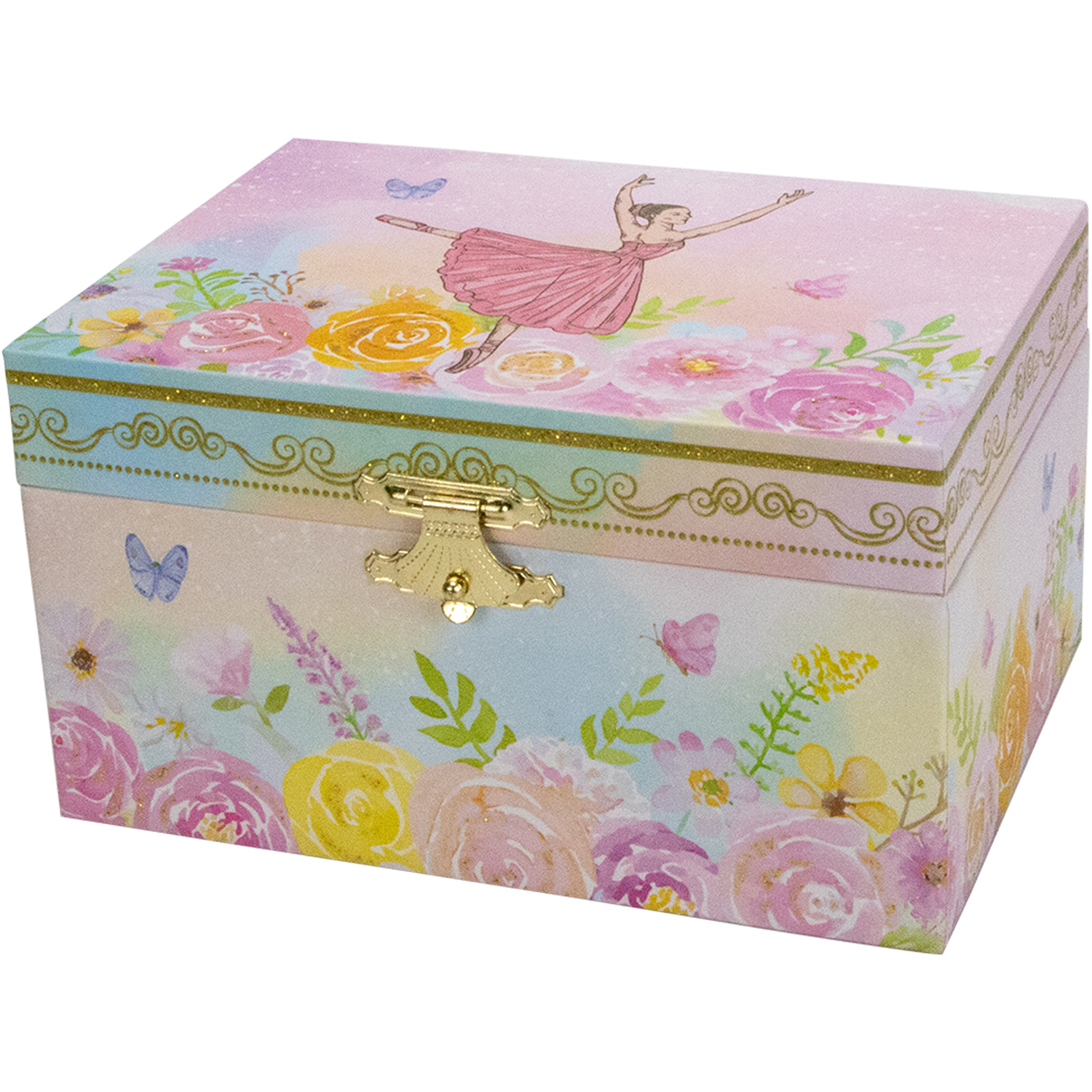 Ballerina Schmuckkästchen Rosa – Spieluhr mit Einhornmotiv - 92072