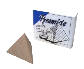 Pyramiden Puzzle 2-teilig - Mini Geduldspiel