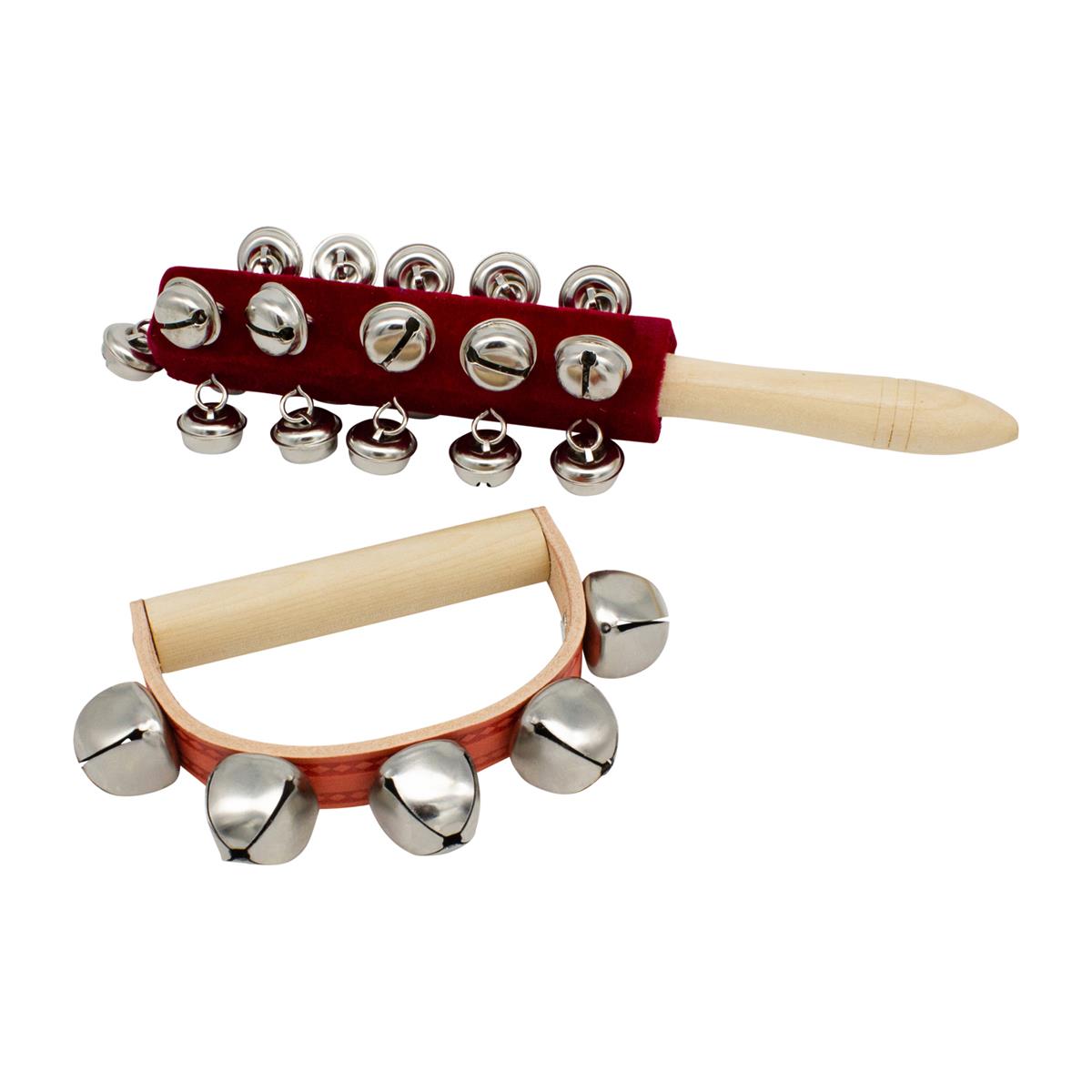 Schellenrassel und Kranz – 2-teiliges Musikset für Kinder- 3850-3852…