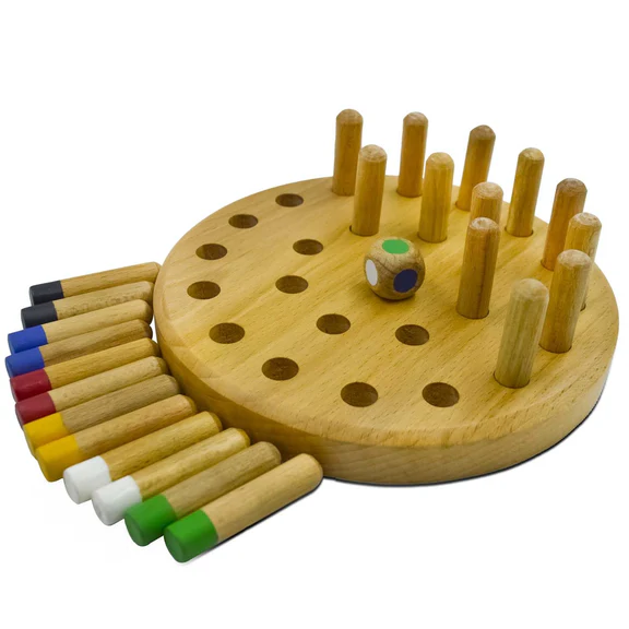 Memory Spiel aus Holz, Farbzuordnungsspiel, Musterware