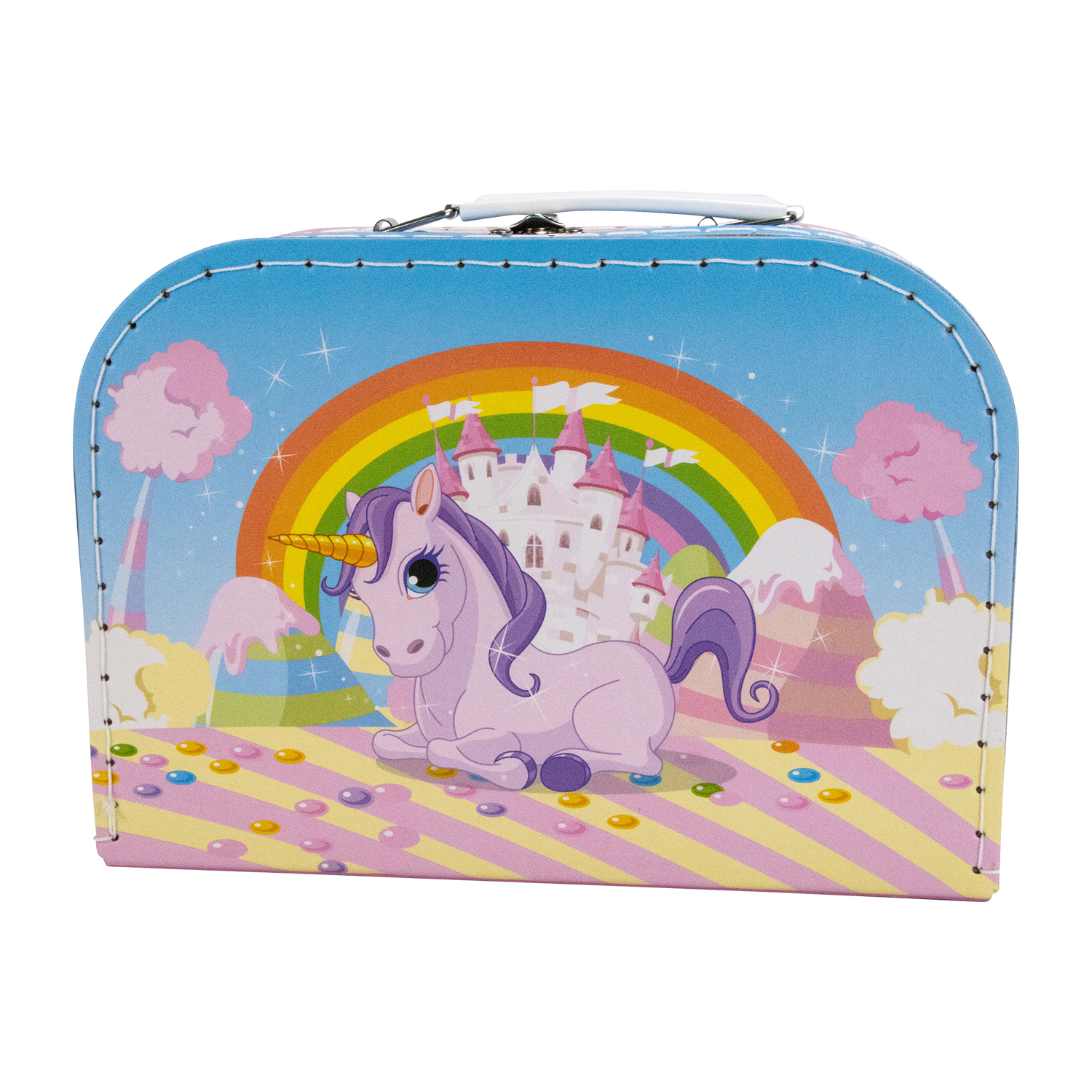 GICO Einhorn Spielkoffer Kinderkoffer für Mädchen und Jungen für Spielzeug oder Basteln - CH20609E