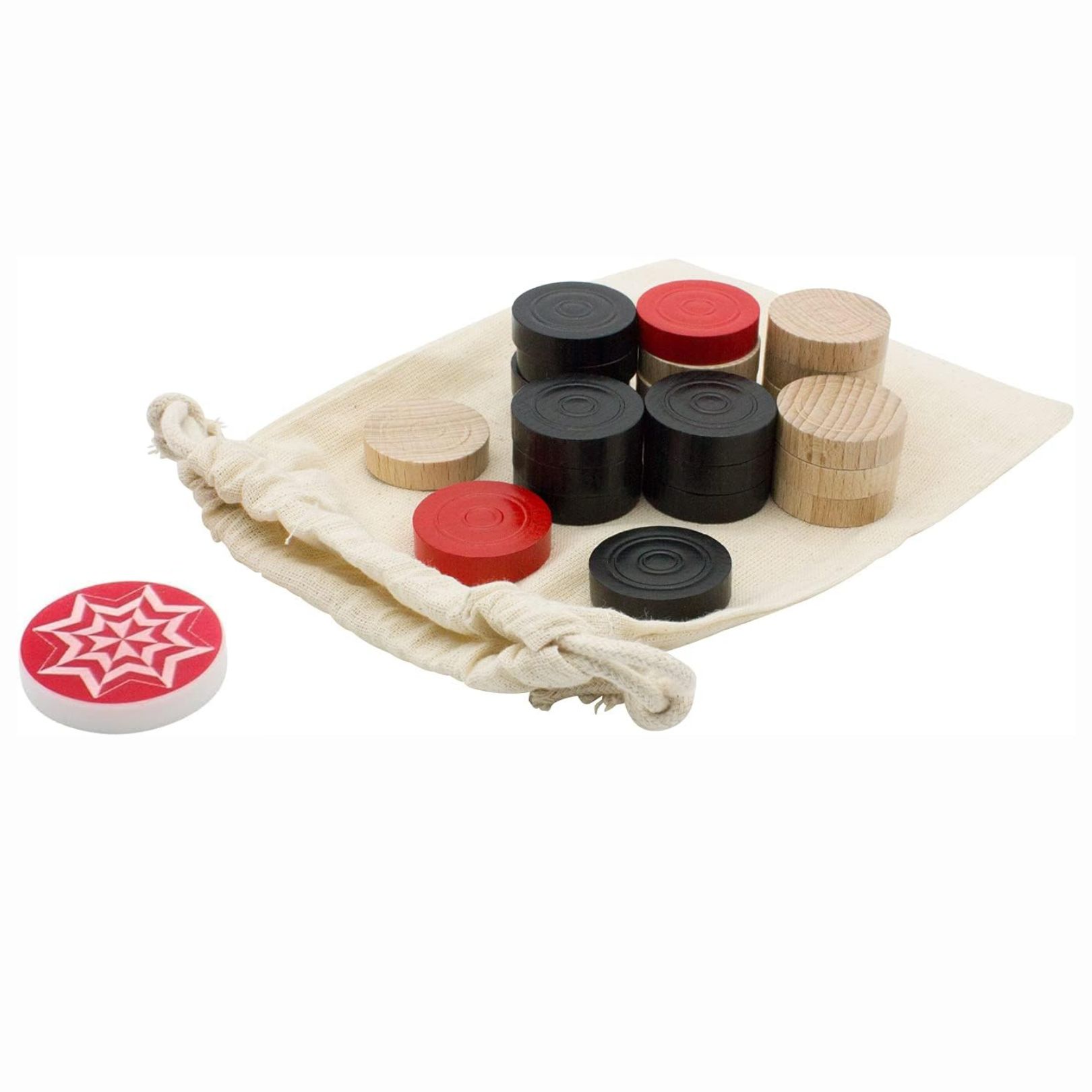 Carrom Manufaktur Spielsteine Standard – Set mit Striker- 2102