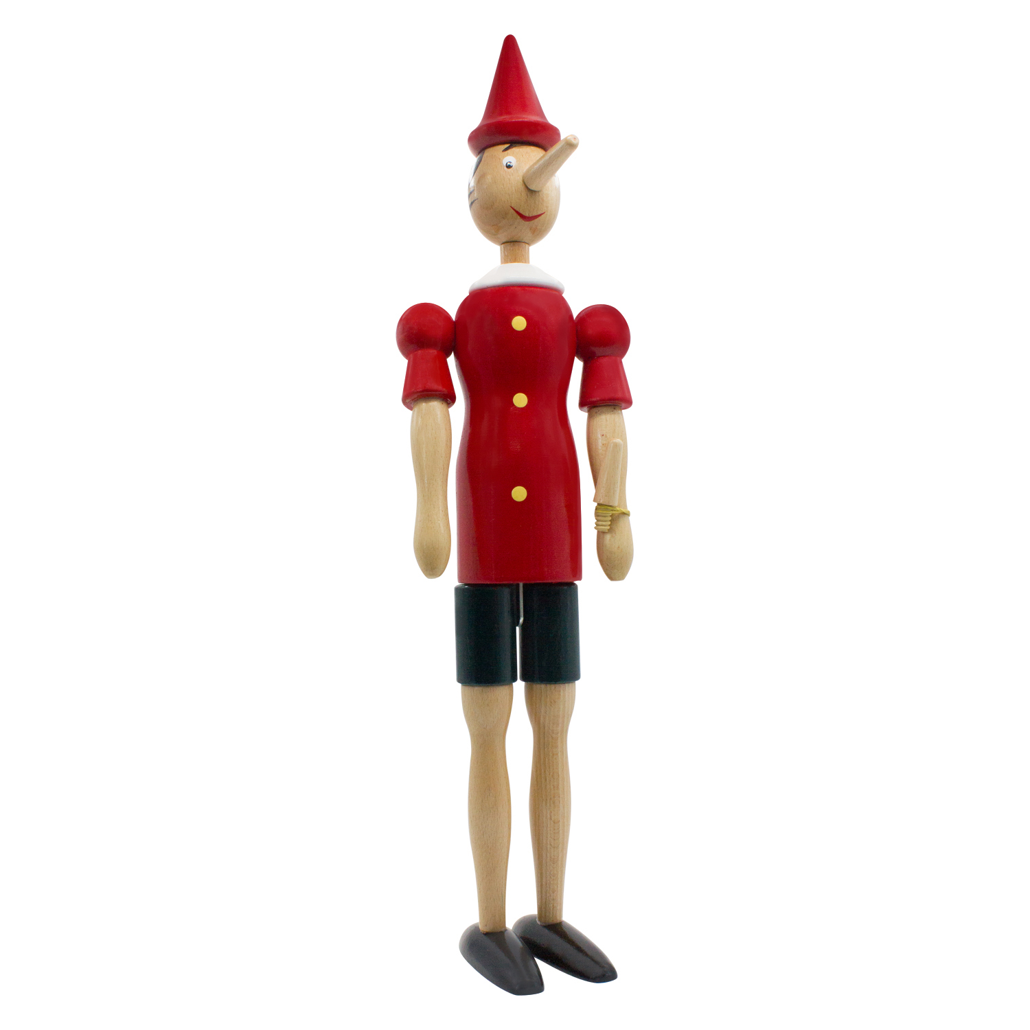 GICO Pinocchio Gelenkfigur aus Holz, Länge 50 cm- Made in Italy- 9050