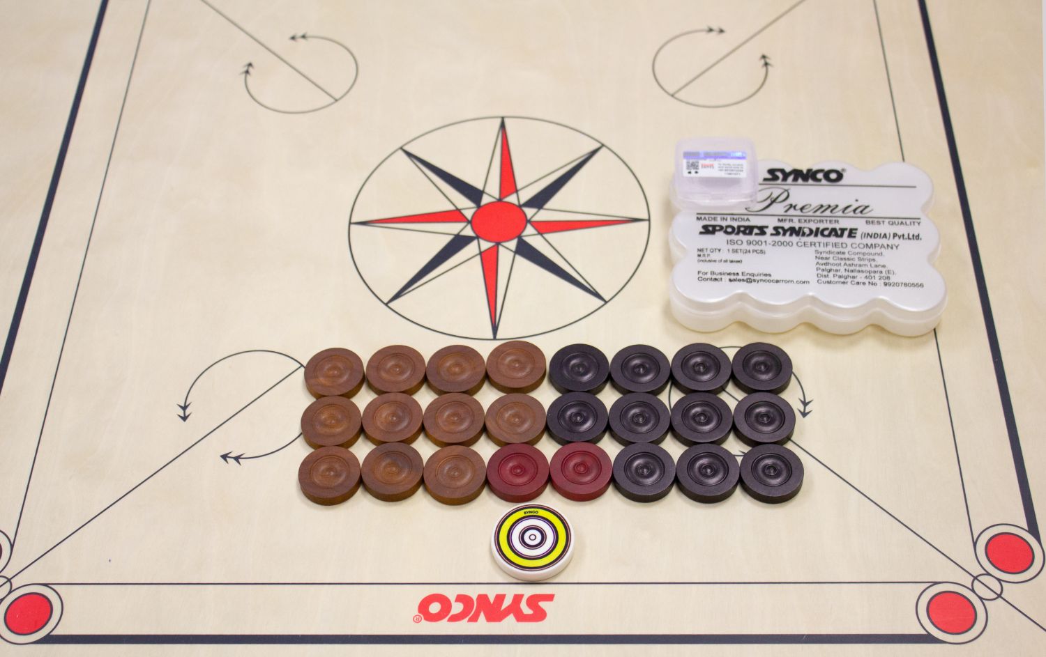 2. Wahl Carrom Board Synco Professional Turnier 74x74 Spielfäche Limited Edition- 2990 #1