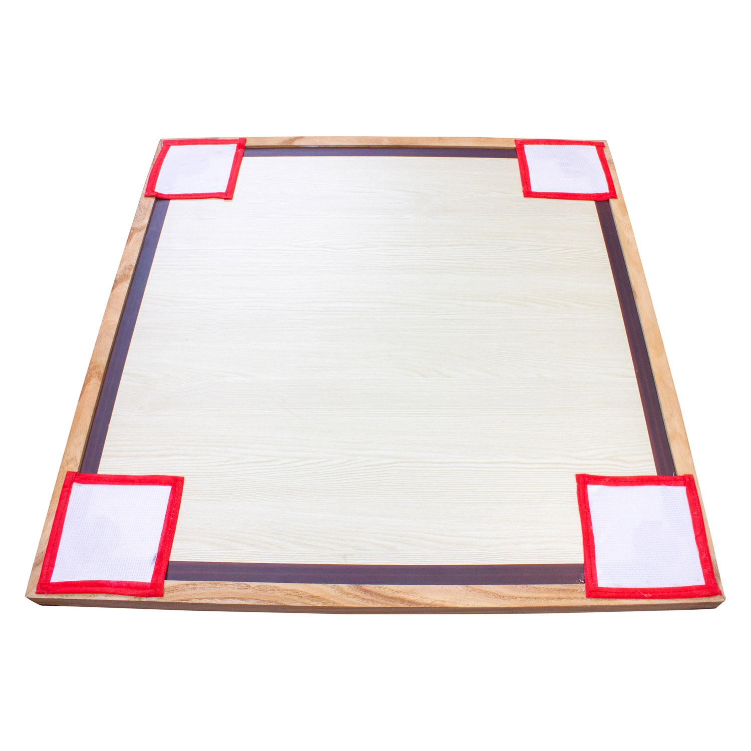 Carrom Board Spiel Synco 66x66cm  mit komplettem Zubehör und Gleitpulver - 2966