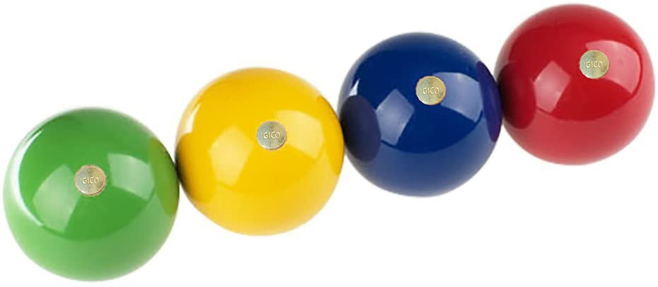Krocket Zusatz- / Ersatzkugel Durchmesser 7 cm , 4er Satz- 3257