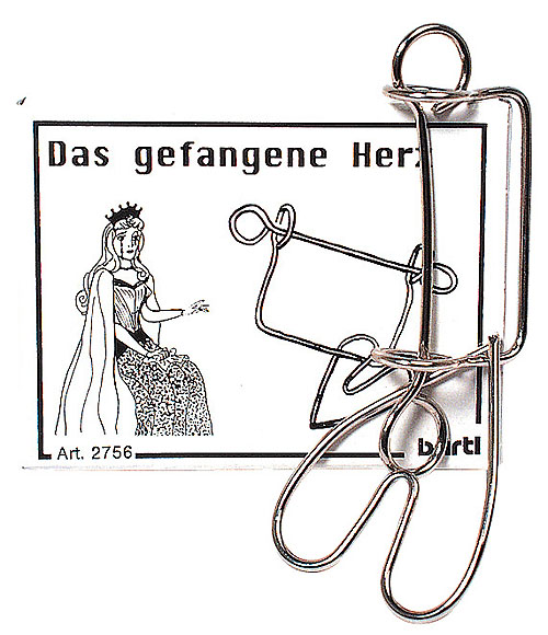 Das gefangene Herz  - Mini Geduldspiel