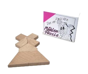 Das verzwickte Mühlenpuzzle - Mini Geduldspiel - 585