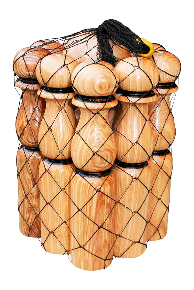 Kegelspiel / Kegel aus Massivholz XXL, Höhe 40 cm 3017