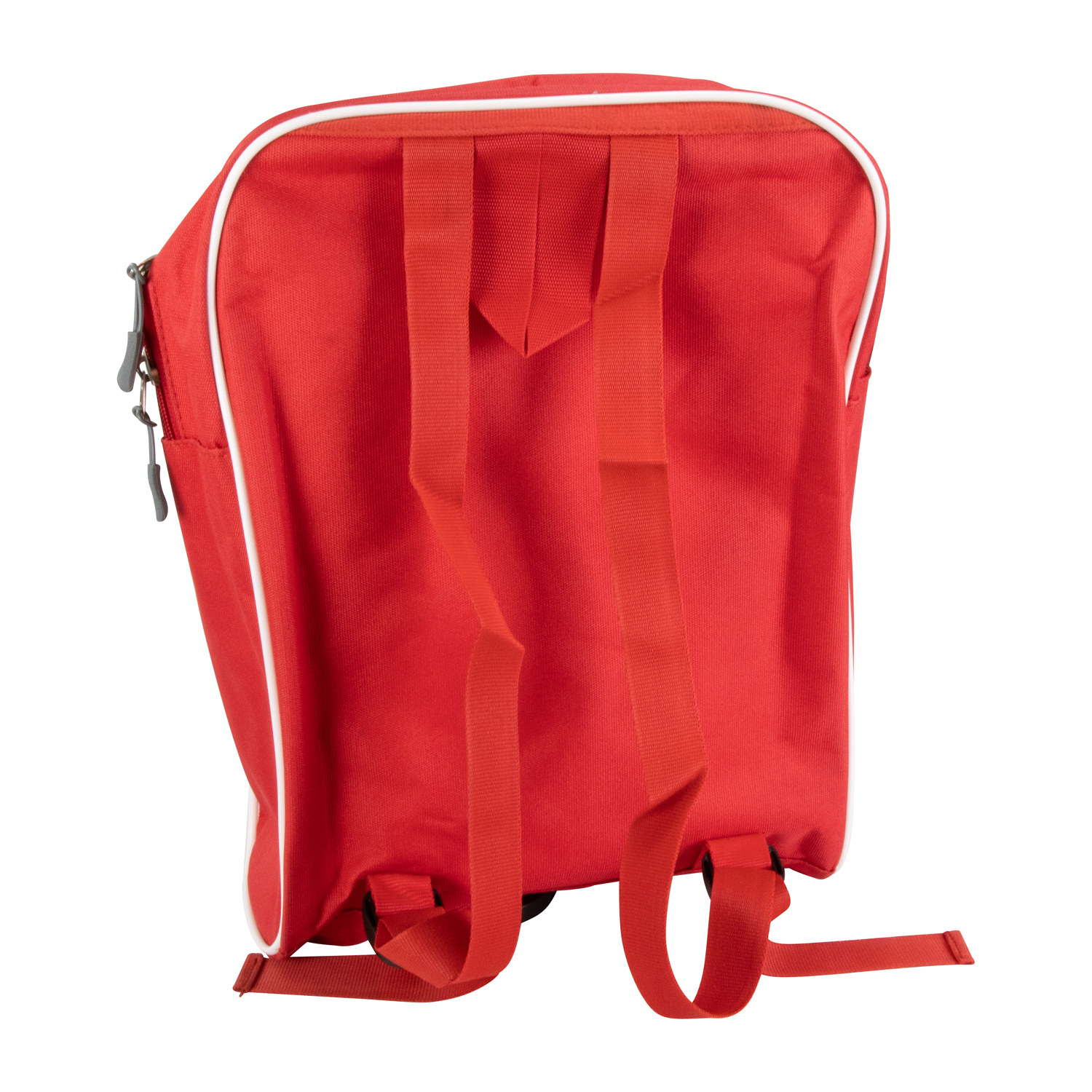 Musikset für Kinder aus Holz im Rucksack: Trommel, Xylophon, Triangel, Rassel, Pfeifen für Mädchen und Jungen - 3878 (Rot)