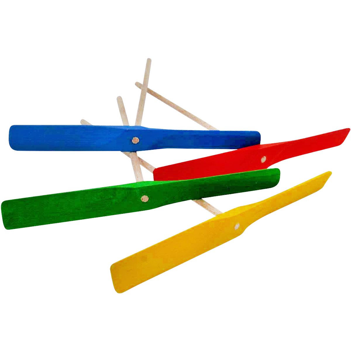 Holz Propeller Set mit 4 bunten Propellern -6595