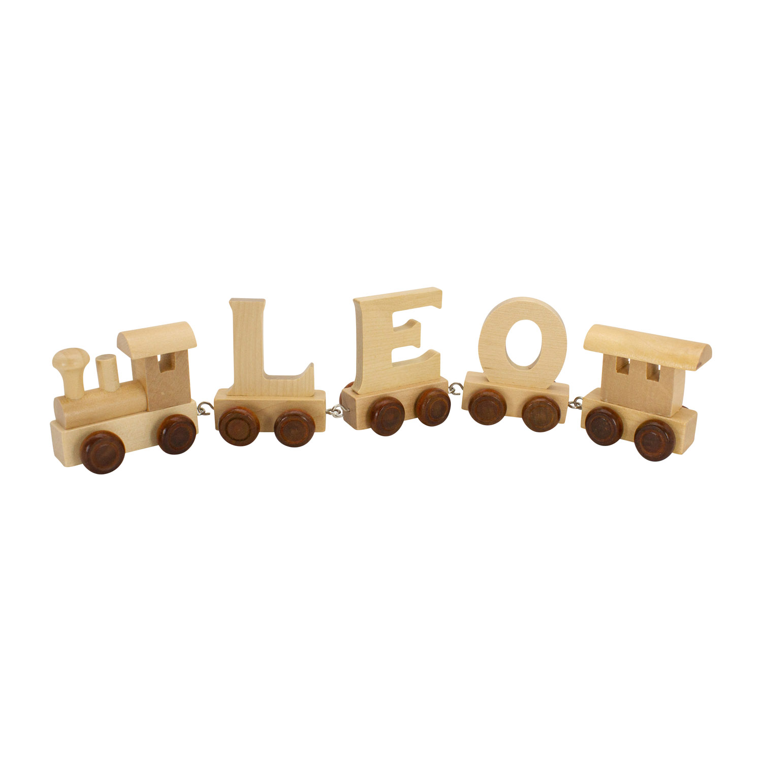 Display Zubuchstaben - 150 St.  Buchstaben Zug aus Holz A-Z, 5,5 cm -  7370