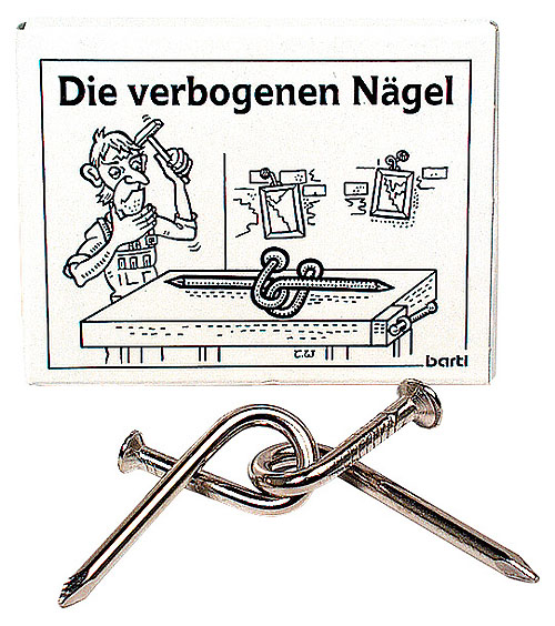 Die verbogenen Nägel  - Mini Geduldspiel