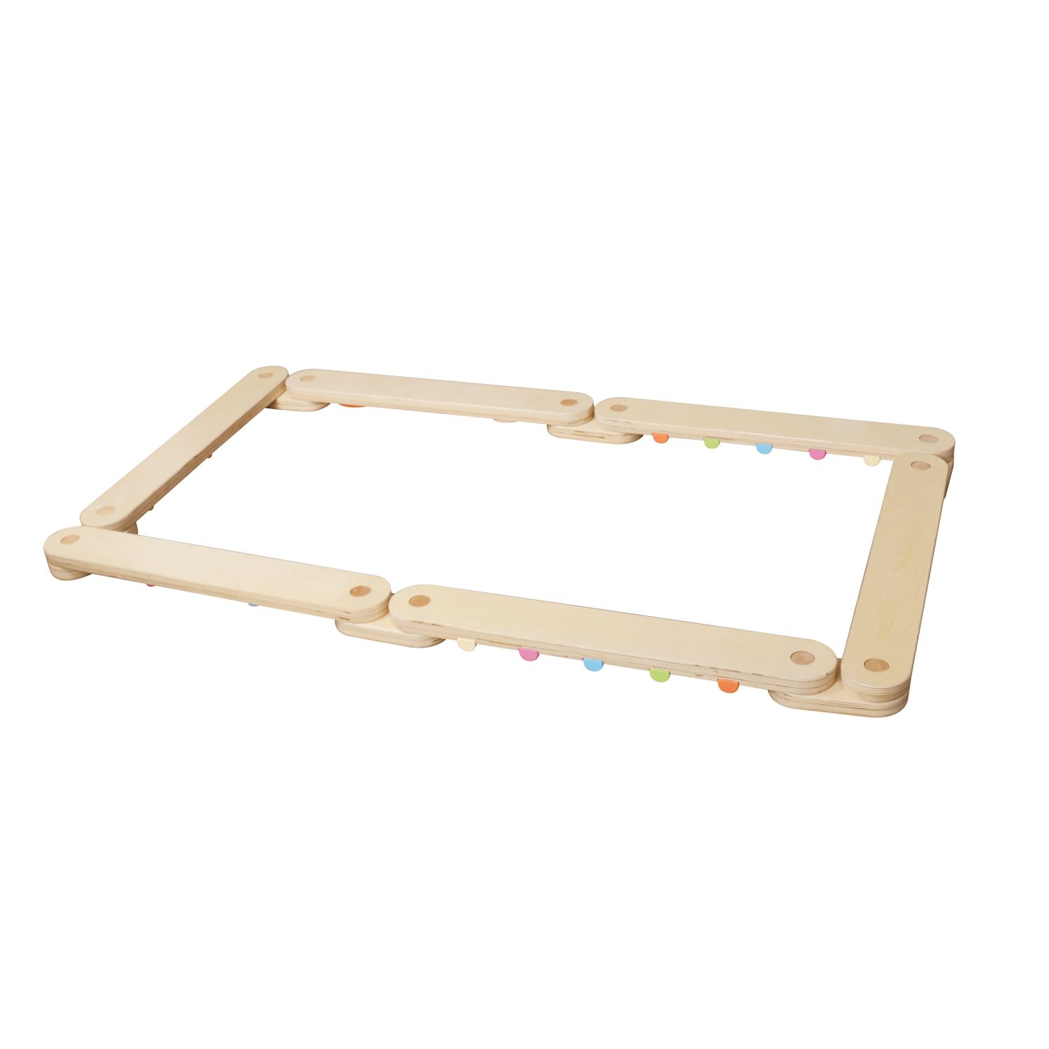 GICO Balancierbalken Schwebebalken Parcours aus Holz für Kinder mit vielen Spielmöglichkeiten - Balancier Spielspaß in Top Qualität - 6553…