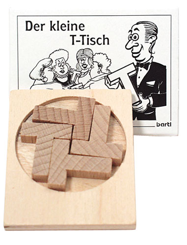 Der kleine T-Tisch  - Mini Geduldspiel