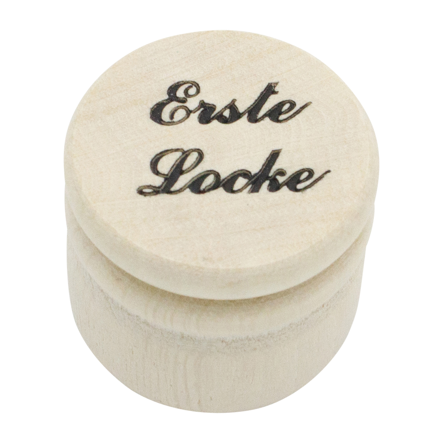Erste Locke Dose Holz Ø 3,5 cm Holzdose mit Schraubverschluss - 7019