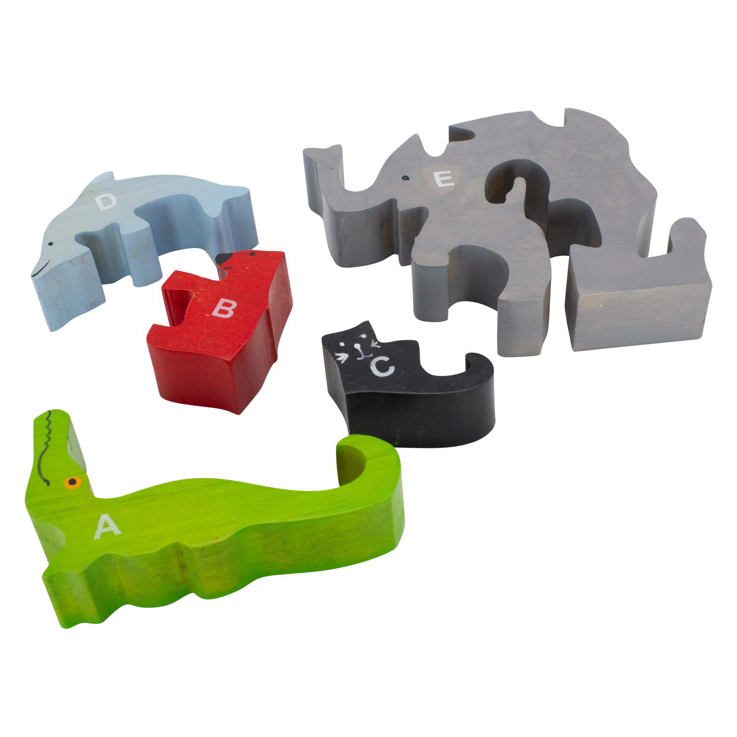 A-Z Puzzle Tierparade Puzzle 26 -tlg Holz lasiert 2. WAHL- 2906