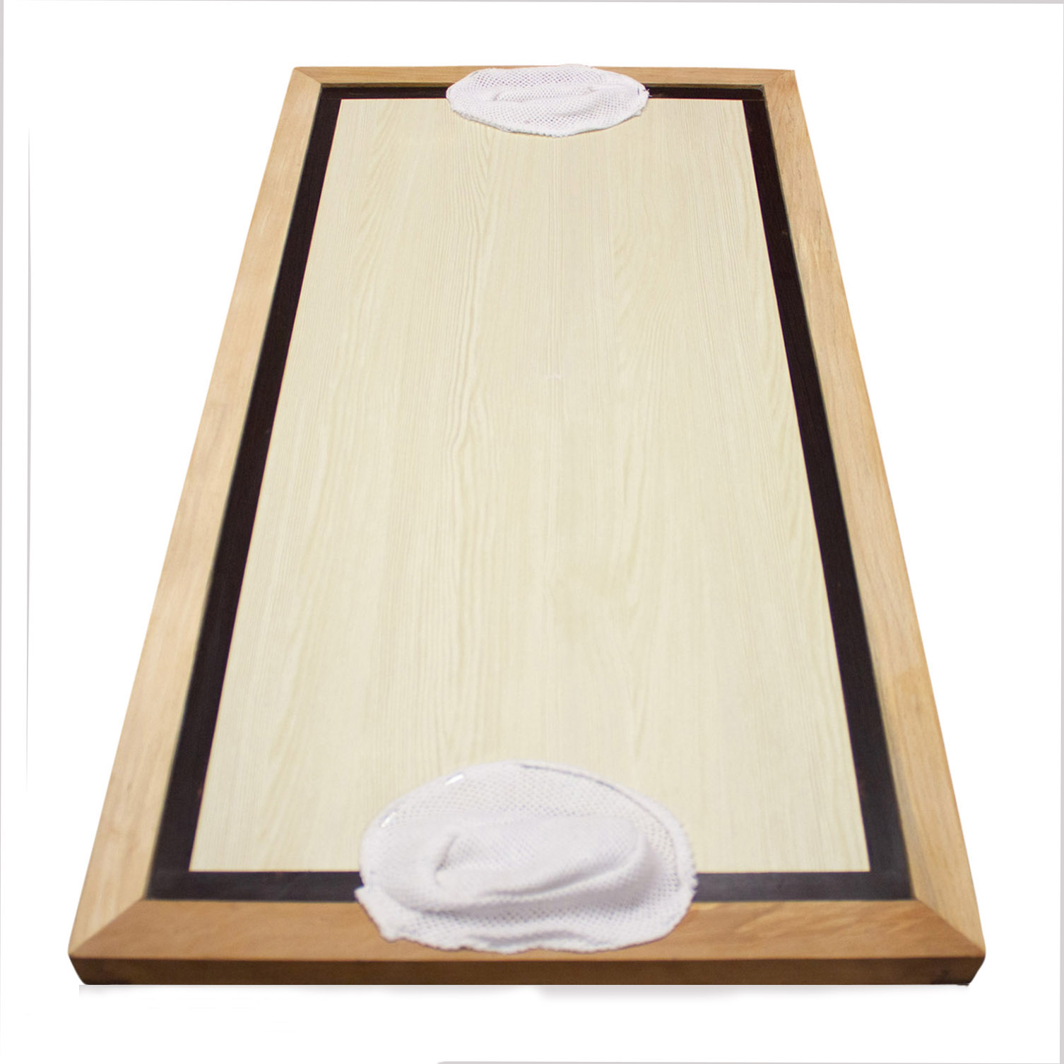 Airhockey Tischhockey Shuffle Puck Spiel aus Holz mit komplettem Zubehör und Gleitpulver - 2910