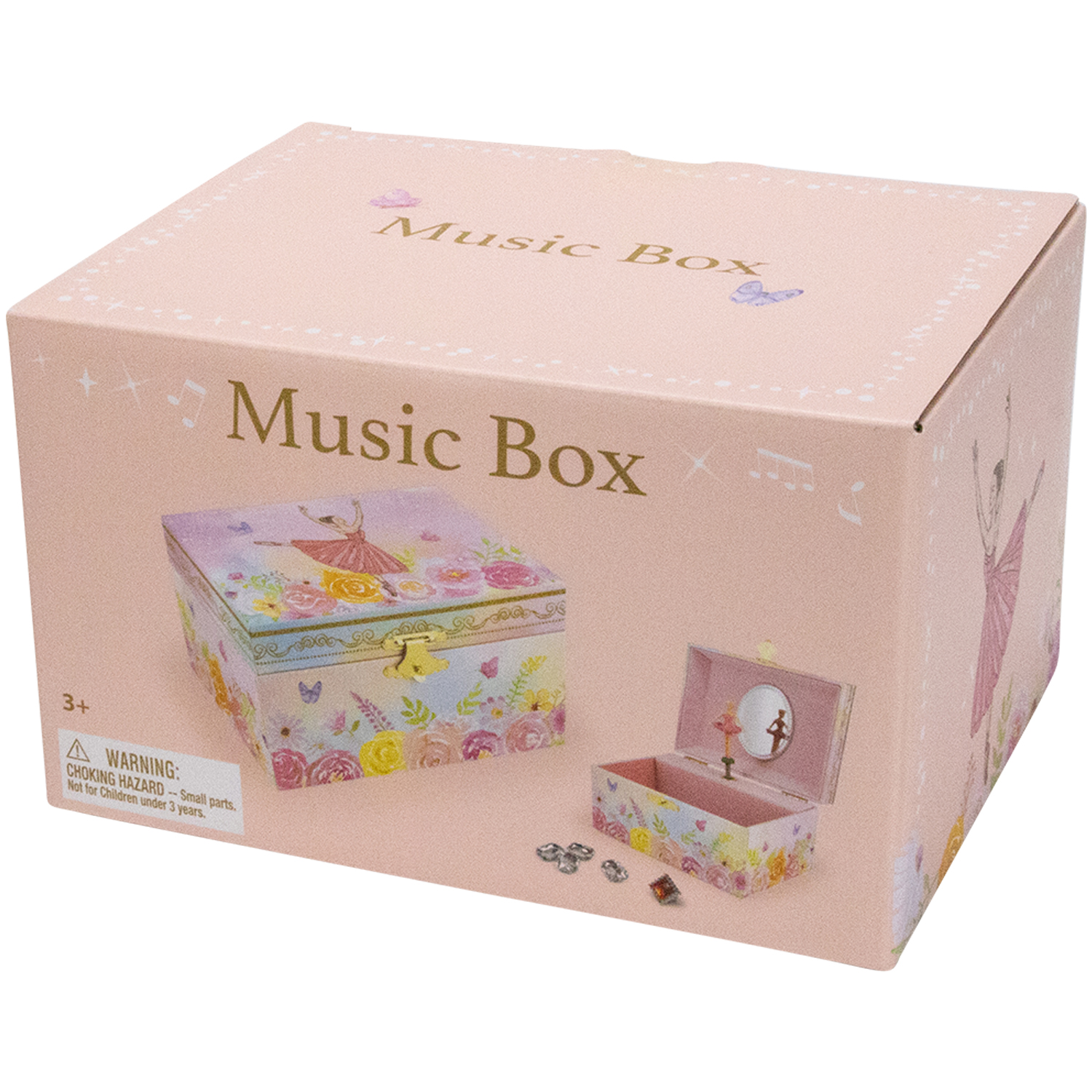 Ballerina Schmuckkästchen Rosa – Spieluhr mit Einhornmotiv - 92072