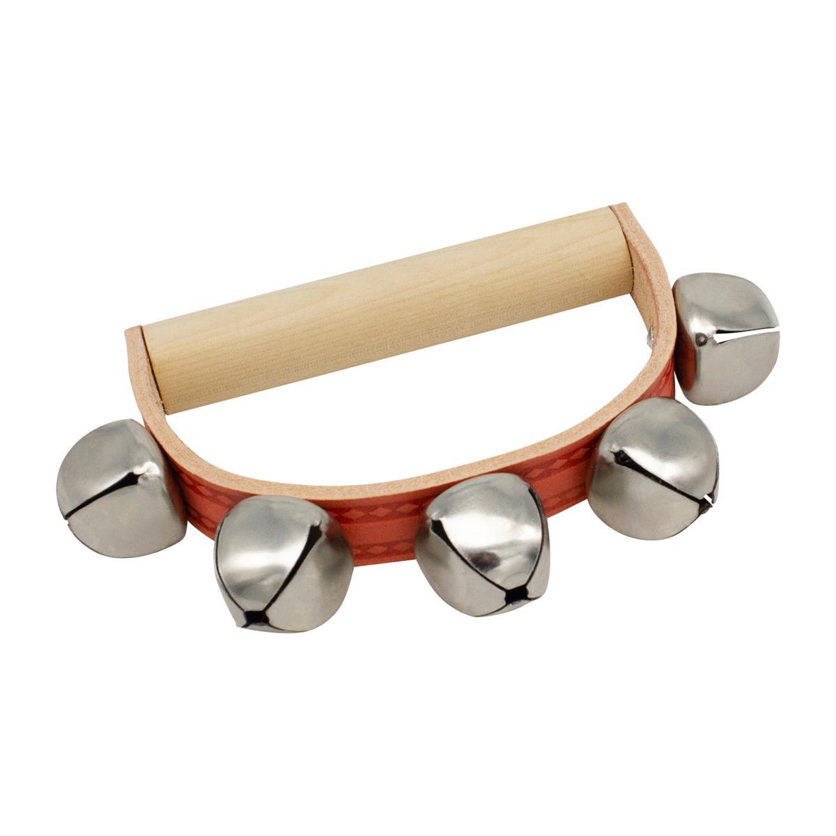 GICO Schellenkranz aus Holz für Kinder mit 5 Schellen Musikinstrument - 3852