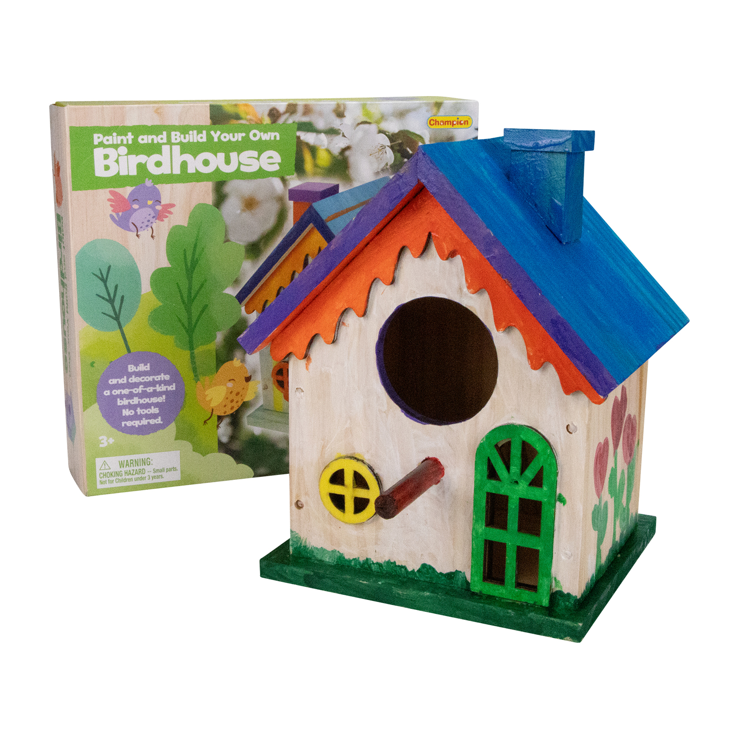 GICO DIY Vogelhaus Bausatz zum Bemalen Mädchen Jungen Kinder Geschenk Bastelset zum selber basteln und gestalten DIY-884