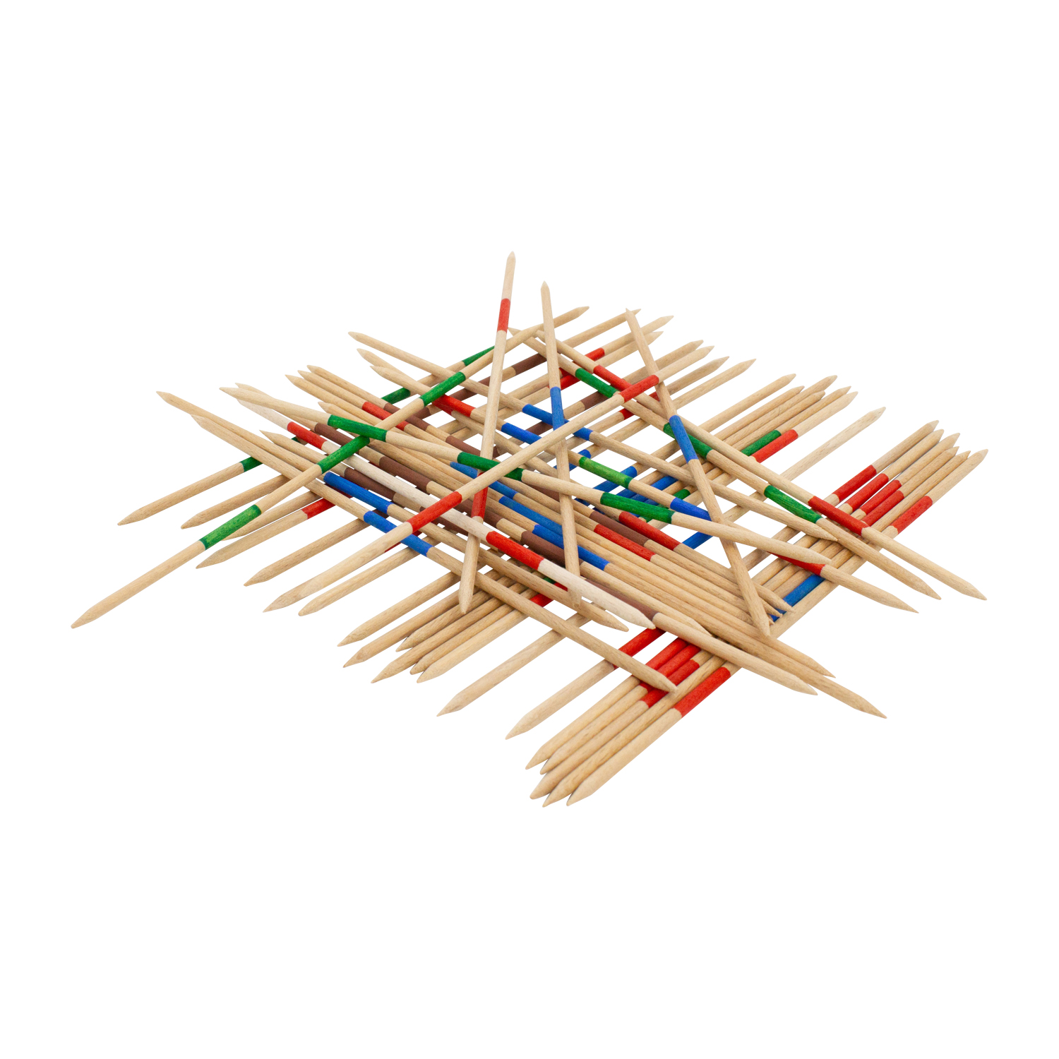 Mikado Spiel aus Holz Kinder Erwachsene im Köcher zur Aufbewahrung, Länge 22 cm , Mikado Stäbchenlänge 18 cm - 103