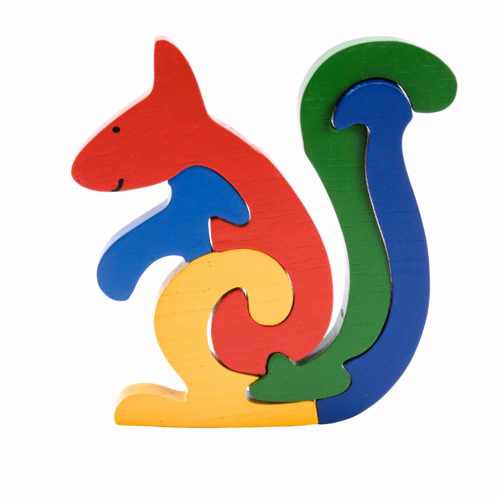 Tier Holzpuzzle Eichhörnchen für Kinder -  3929