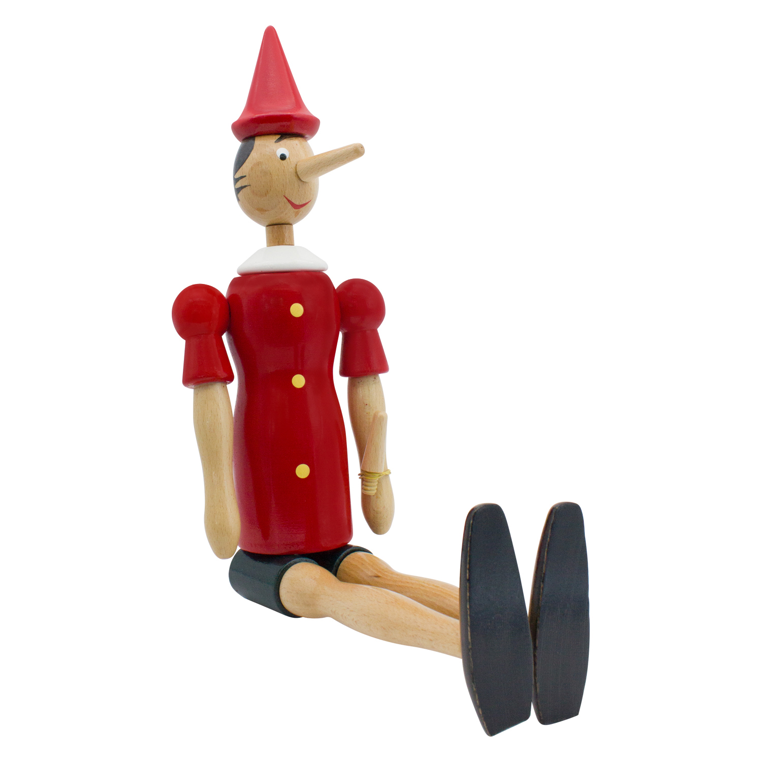GICO Pinocchio Gelenkfigur aus Holz, Länge 50 cm- Made in Italy- 9050