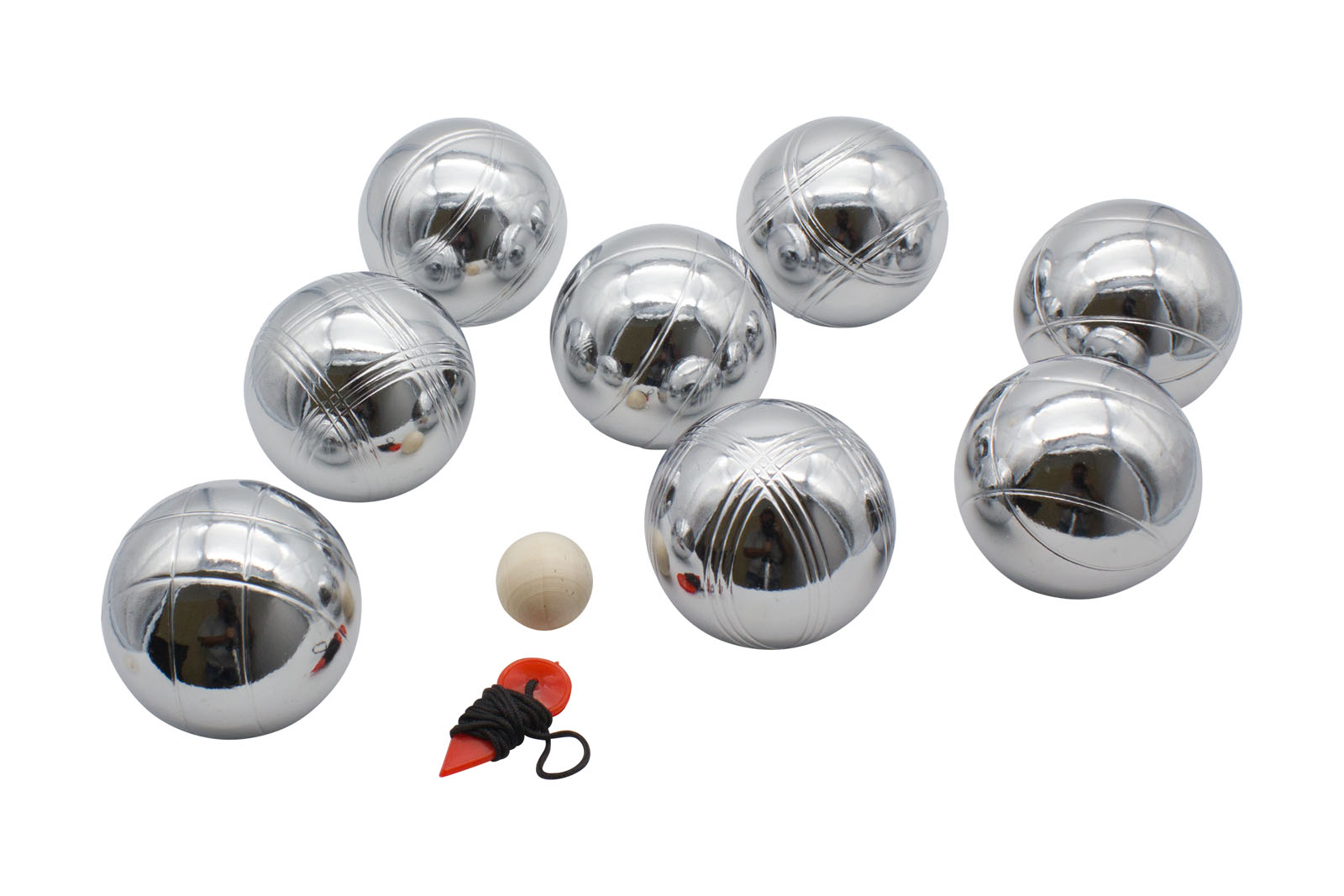 GICO Boules Set 8er aus Stahl in der praktischen Tragetasche (720gr)